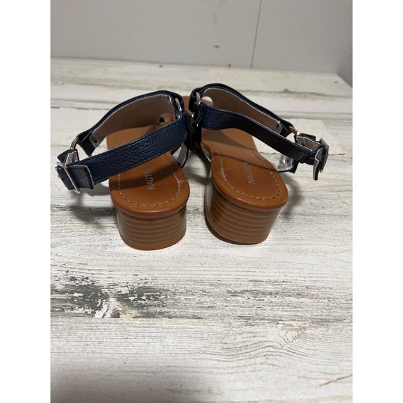 Nautica woman’s blue toe sandals with ankle strap size 7.5 - Picture 4 of 6